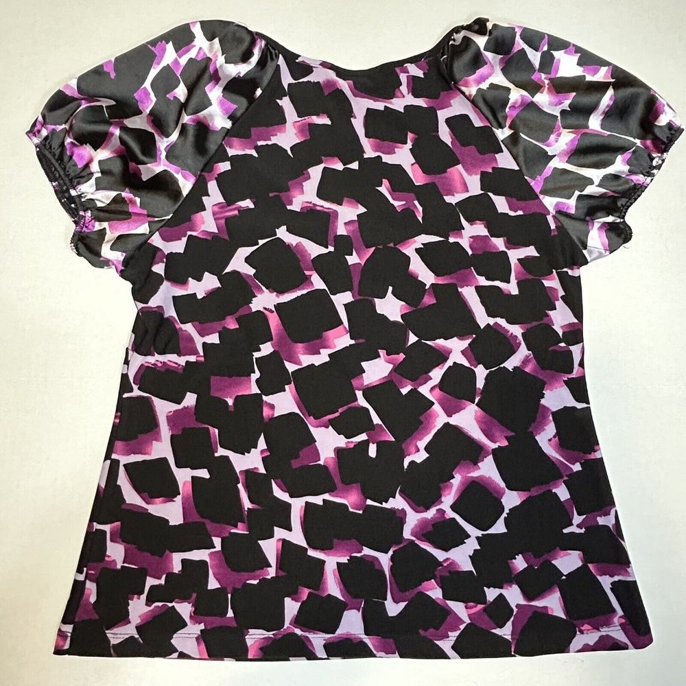 Ingredients Small Short Sleeve Blouse Black/Purple - Picture 4 of 5